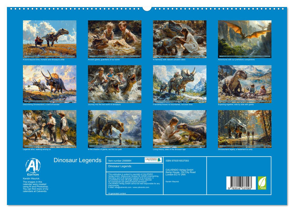 Dinosaur Legends (CALVENDO Premium-Calendar 2026)