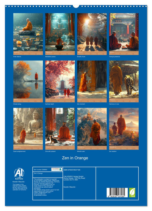 Zen in Orange (CALVENDO Premium-Calendar 2026)