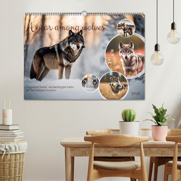A year among wolves (CALVENDO Monthly Calendar 2026)