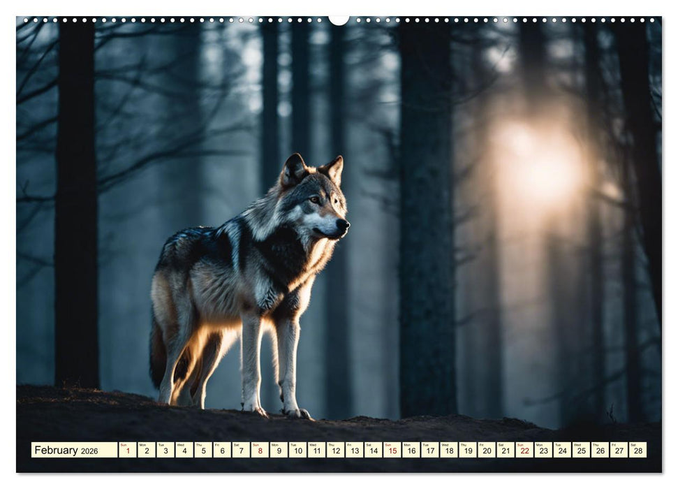 A year among wolves (CALVENDO Monthly Calendar 2026)