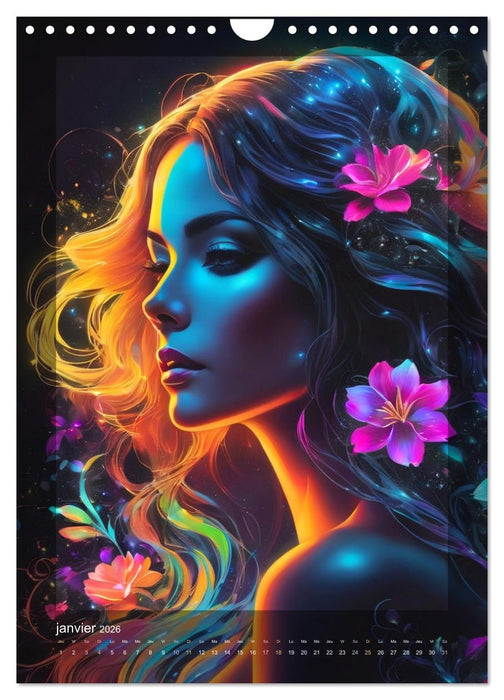 Élégance Lumineuse (CALVENDO Calendrier mensuel 2026)