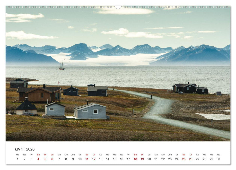L'été sur les îles Svalbard (CALVENDO Calendrier mensuel 2026)