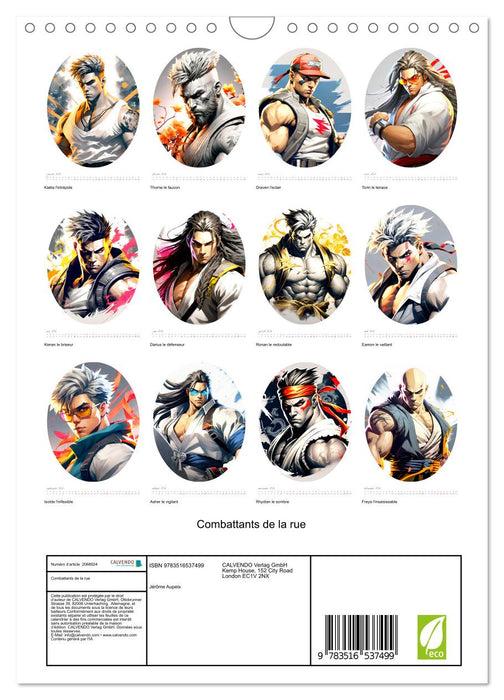 Combattants de la rue (CALVENDO Calendrier mensuel 2026)