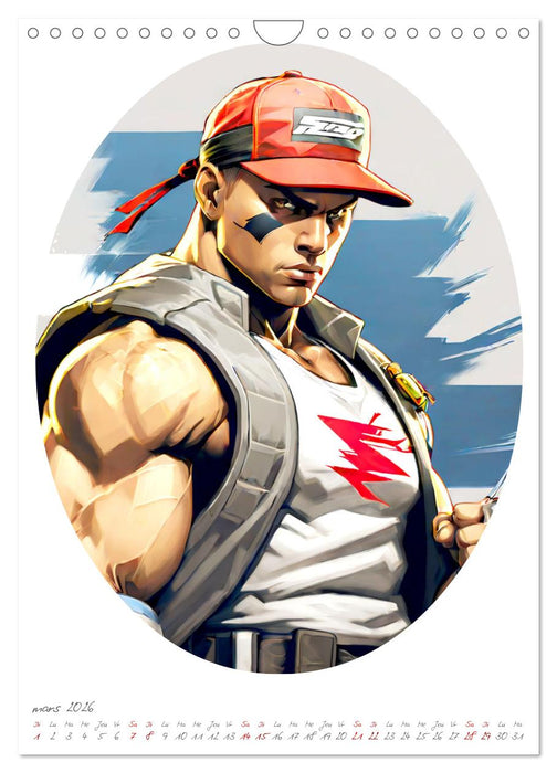 Combattants de la rue (CALVENDO Calendrier mensuel 2026)