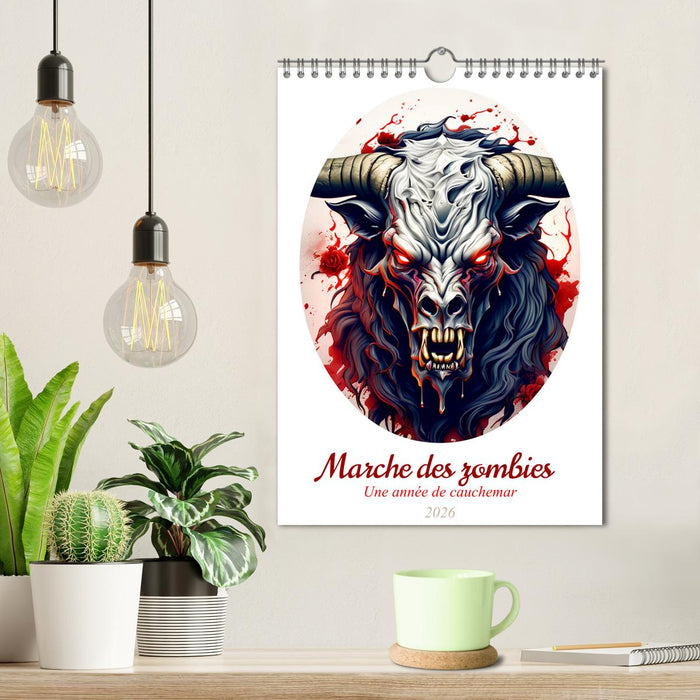 Marche des zombies (CALVENDO Calendrier mensuel 2026)