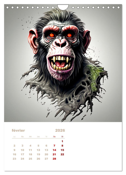 Marche des zombies (CALVENDO Calendrier mensuel 2026)