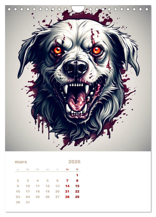 Marche des zombies (CALVENDO Calendrier mensuel 2026)