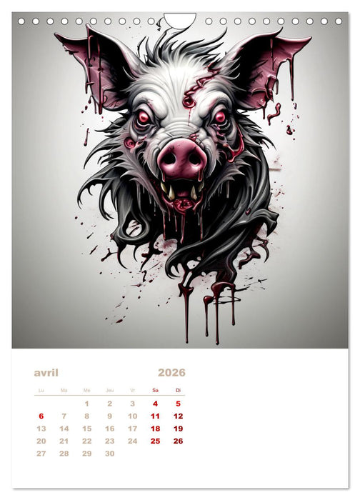 Marche des zombies (CALVENDO Calendrier mensuel 2026)