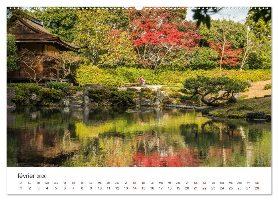 Jardiner au Japon (CALVENDO Calendrier mensuel 2026)