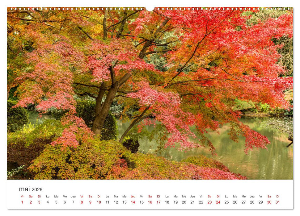 Jardiner au Japon (CALVENDO Calendrier mensuel 2026)