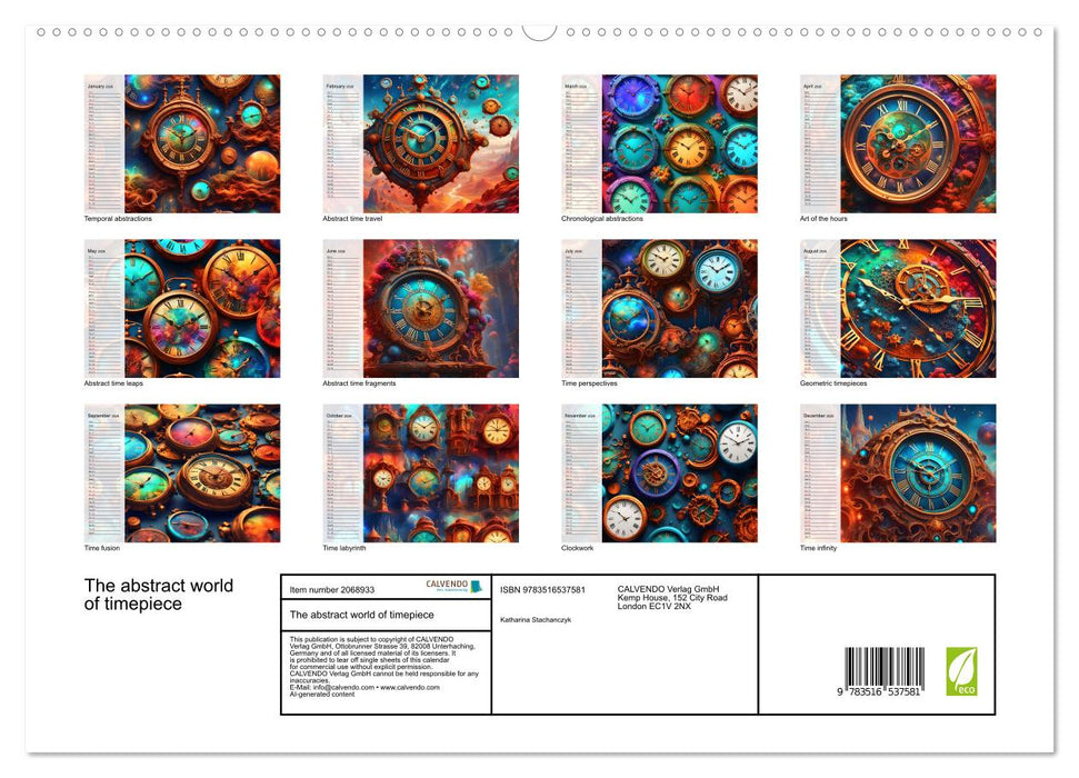 The abstract world of timepiece (CALVENDO Premium-Calendar 2026)