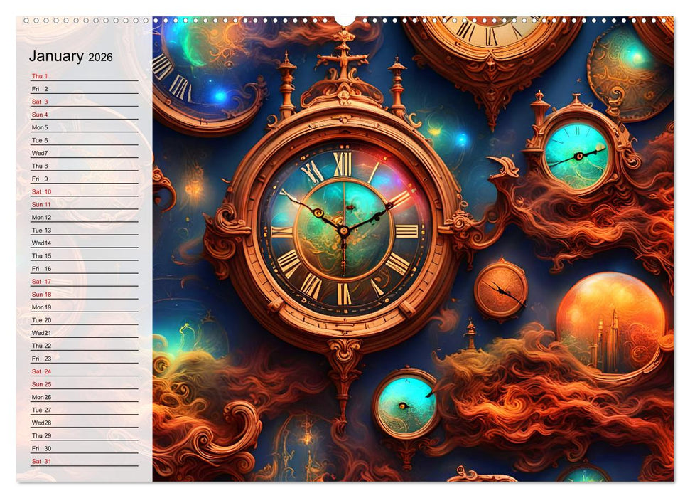 The abstract world of timepiece (CALVENDO Premium-Calendar 2026)