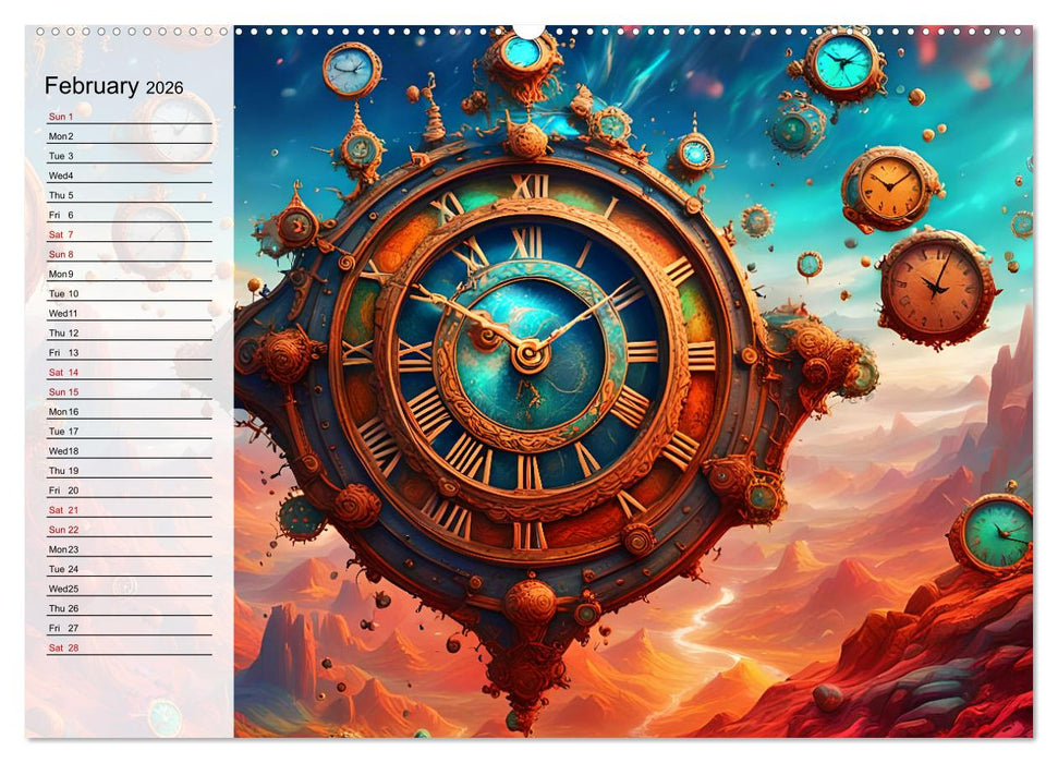 The abstract world of timepiece (CALVENDO Premium-Calendar 2026)
