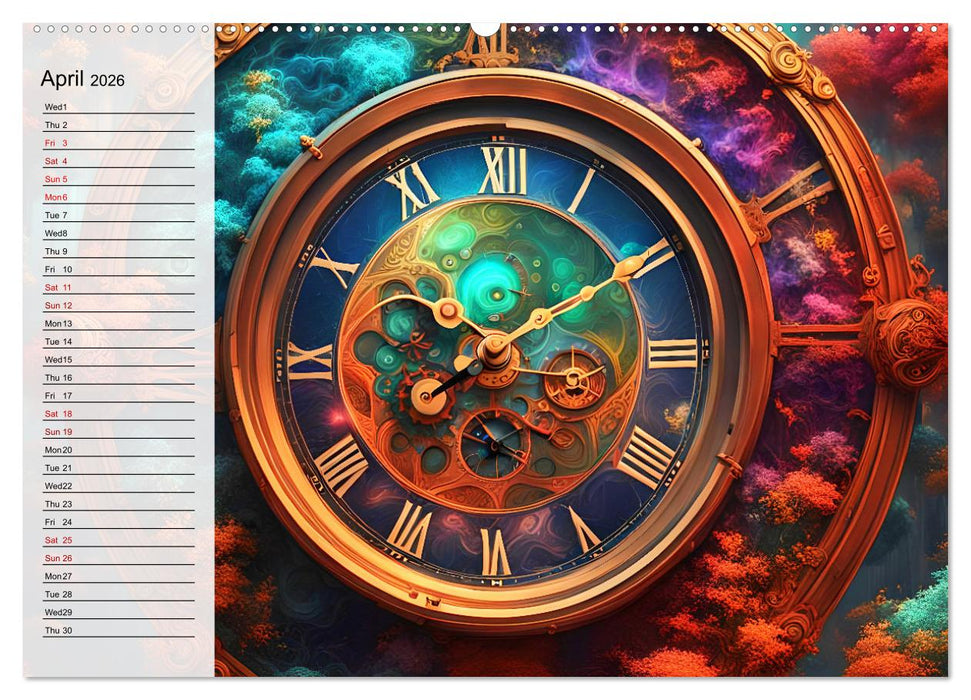 The abstract world of timepiece (CALVENDO Premium-Calendar 2026)