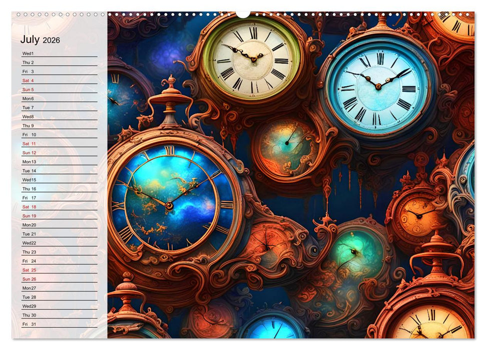 The abstract world of timepiece (CALVENDO Premium-Calendar 2026)