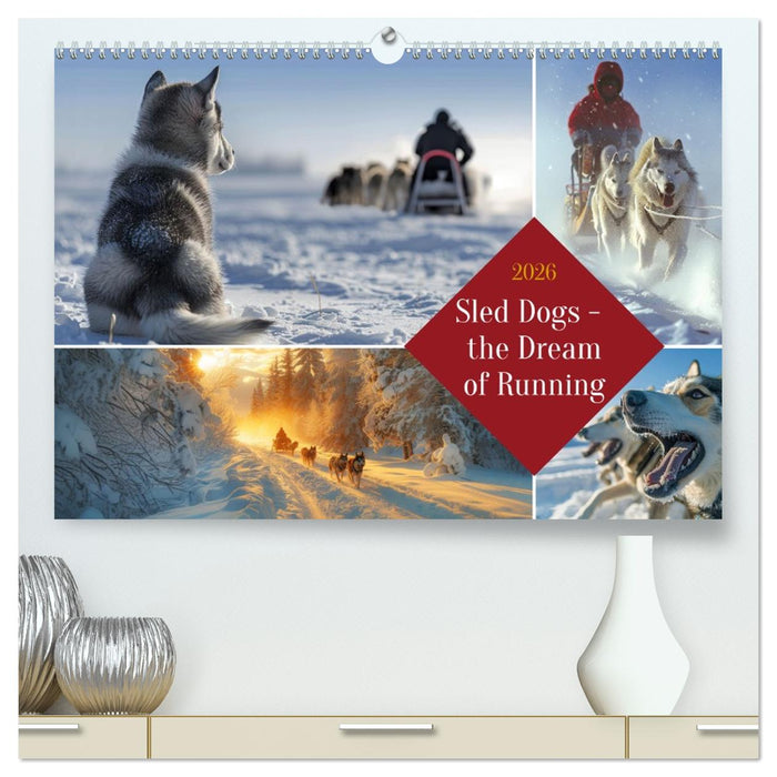 Sled Dogs - the Dream of Running (CALVENDO Premium-Calendar 2026)