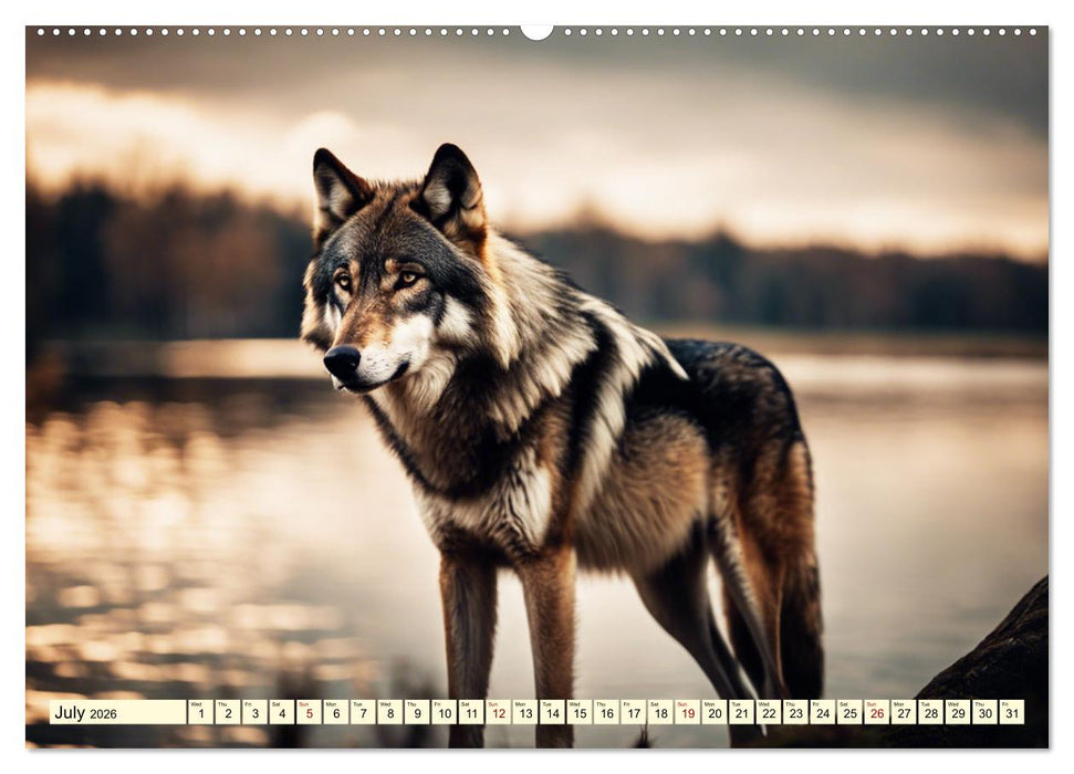 A year among wolves (CALVENDO Premium-Calendar 2026)