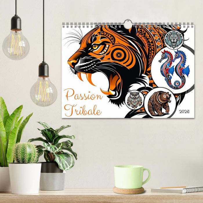 Passion Tribale (CALVENDO Calendrier mensuel 2026)