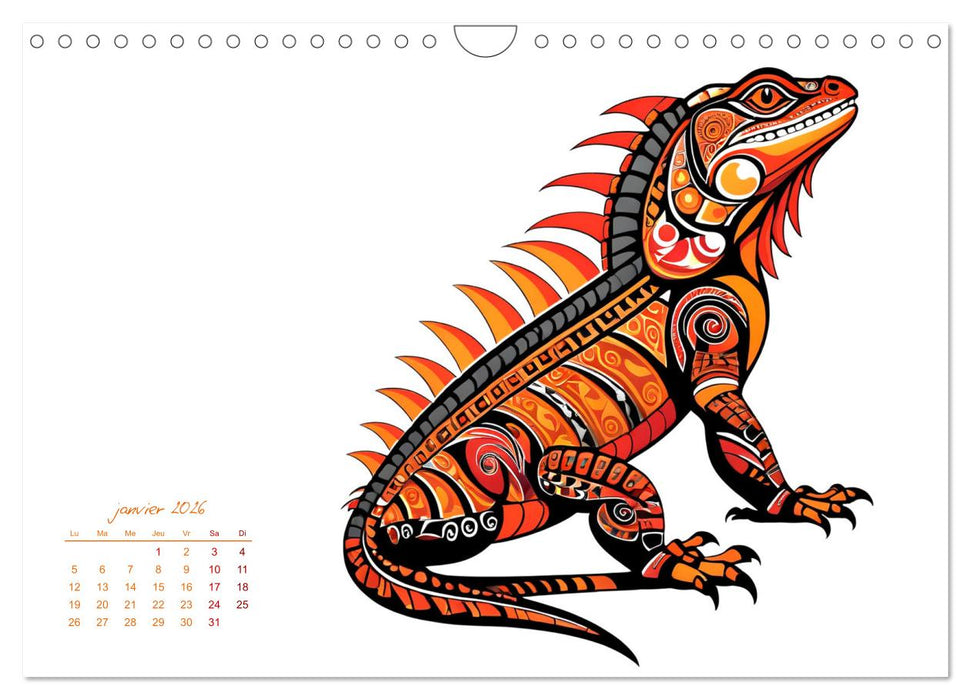 Passion Tribale (CALVENDO Calendrier mensuel 2026)