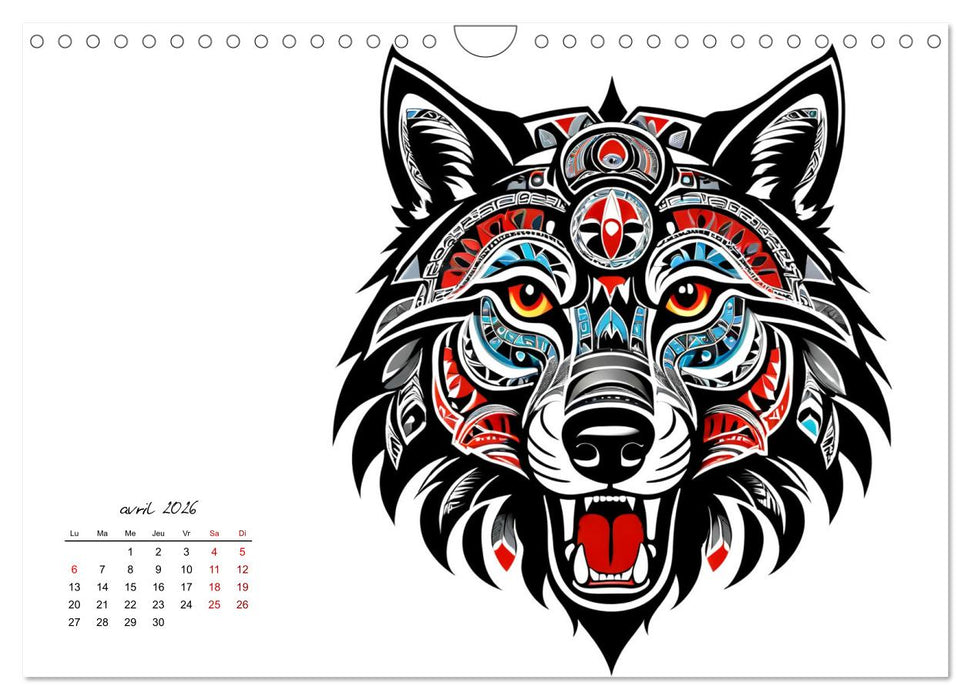 Passion Tribale (CALVENDO Calendrier mensuel 2026)