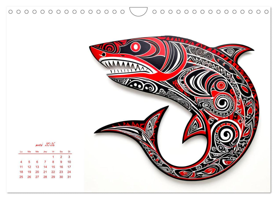 Passion Tribale (CALVENDO Calendrier mensuel 2026)
