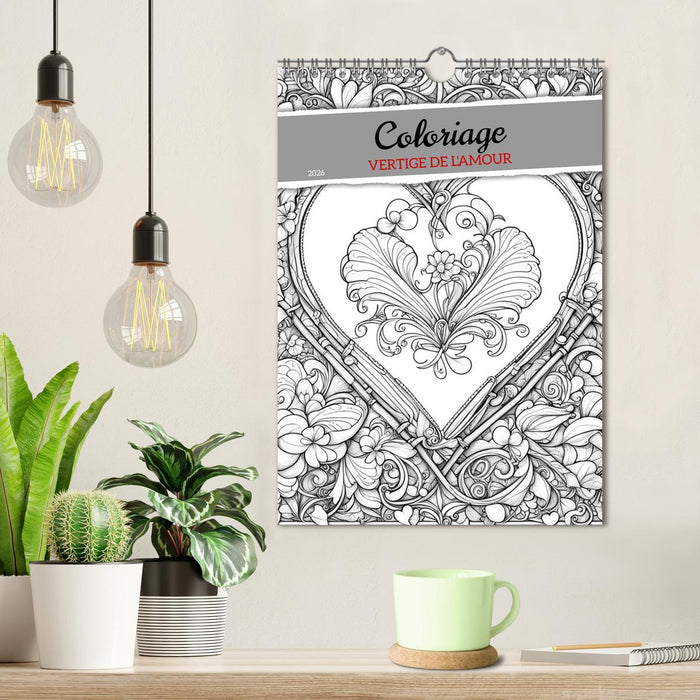 Coloriage (CALVENDO Calendrier mensuel 2026)