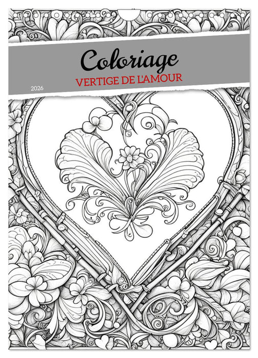 Coloriage (CALVENDO Calendrier mensuel 2026)