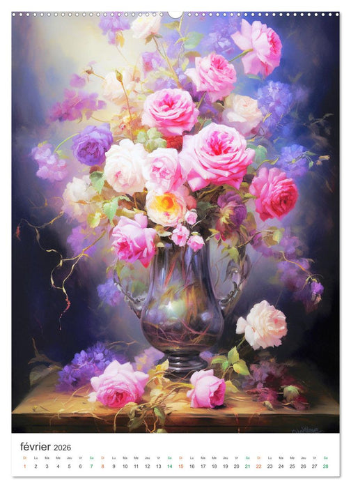 Vases en fleur (CALVENDO Calendrier supérieur 2026)