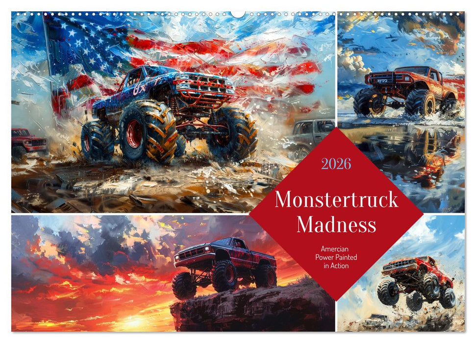 Monstertruck Madness (CALVENDO Monthly Calendar 2026)