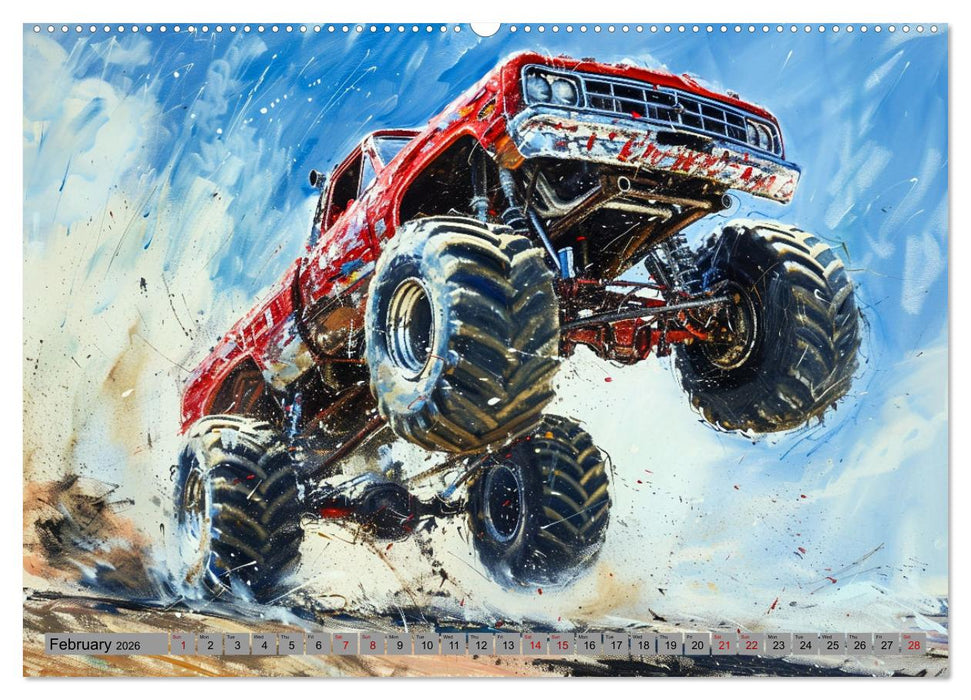 Monstertruck Madness (CALVENDO Monthly Calendar 2026)