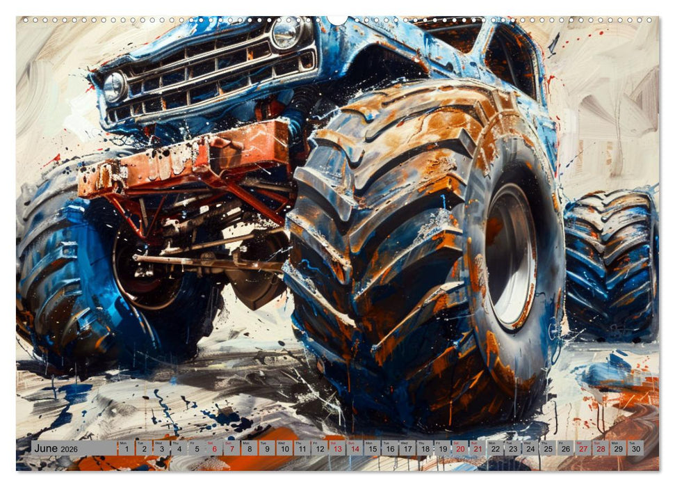 Monstertruck Madness (CALVENDO Monthly Calendar 2026)