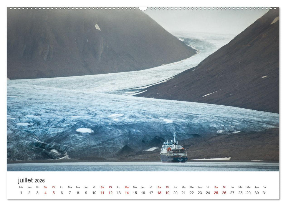 L'été sur les îles Svalbard (CALVENDO Calendrier supérieur 2026)