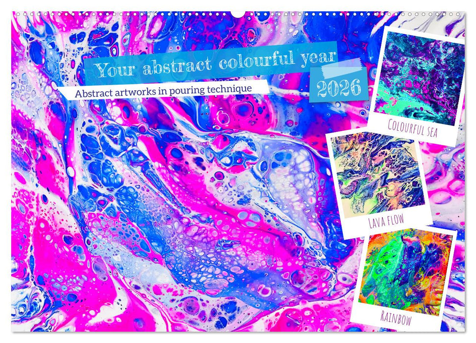 Your abstract colourful year (CALVENDO Monthly Calendar 2026)