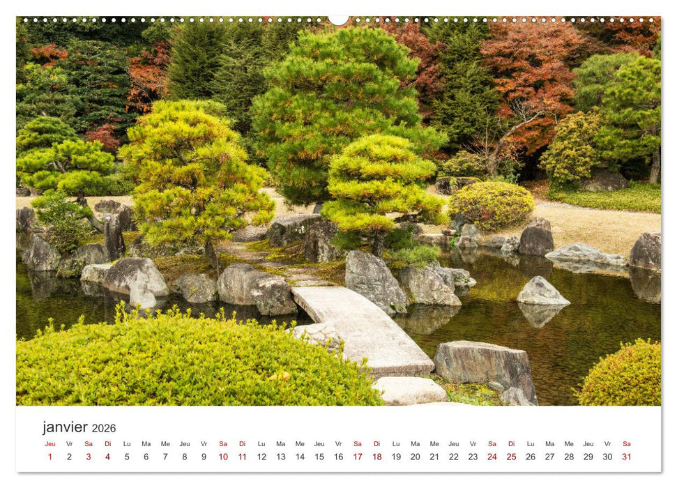 Jardiner au Japon (CALVENDO Calendrier supérieur 2026)
