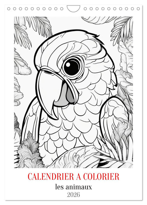 Calendrier à colorier (CALVENDO Calendrier mensuel 2026)