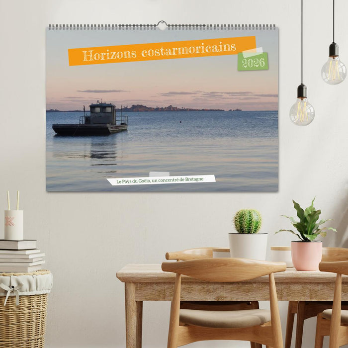 Horizons costarmoricains (CALVENDO Calendrier mensuel 2026)