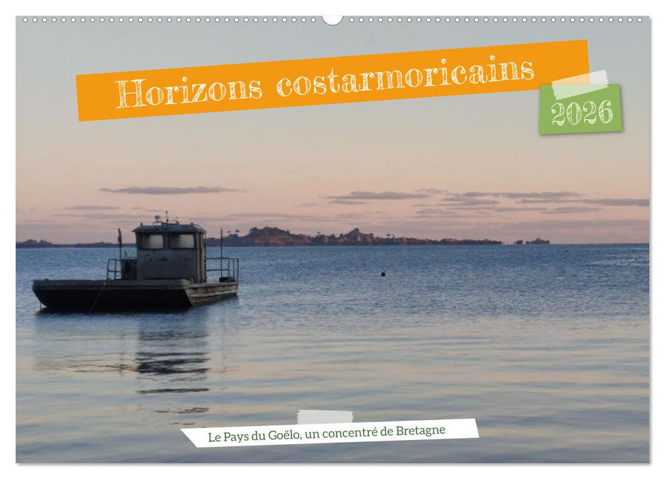 Horizons costarmoricains (CALVENDO Calendrier mensuel 2026)