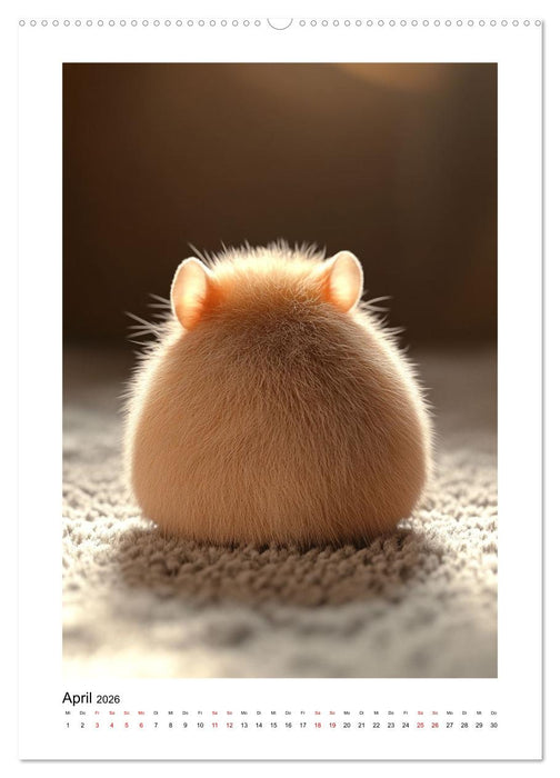 Goldhamster Geschichten (CALVENDO Wandkalender 2026)