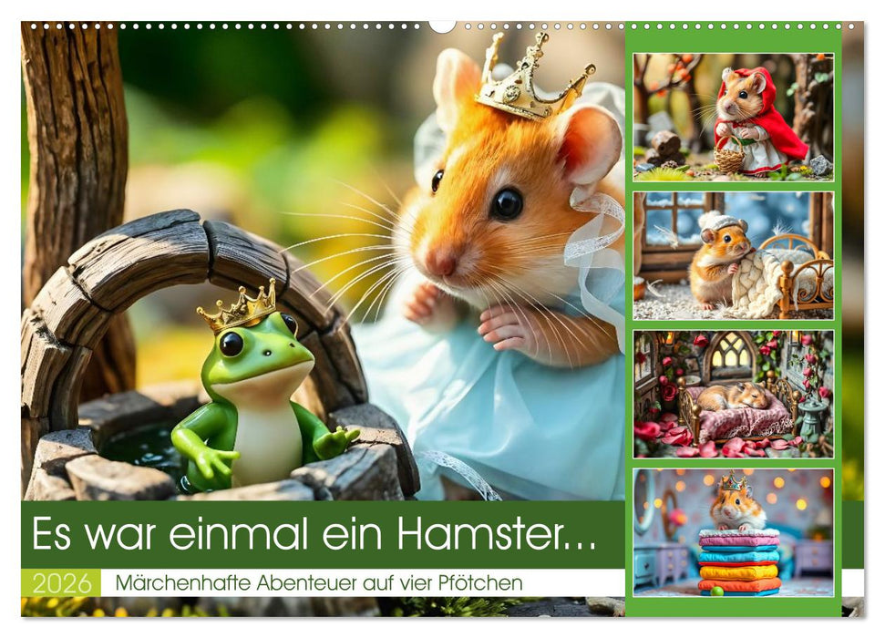 Es war einmal ein Hamster... Märchenhafte Abenteuer auf vier Pfötchen (CALVENDO Wandkalender 2026)