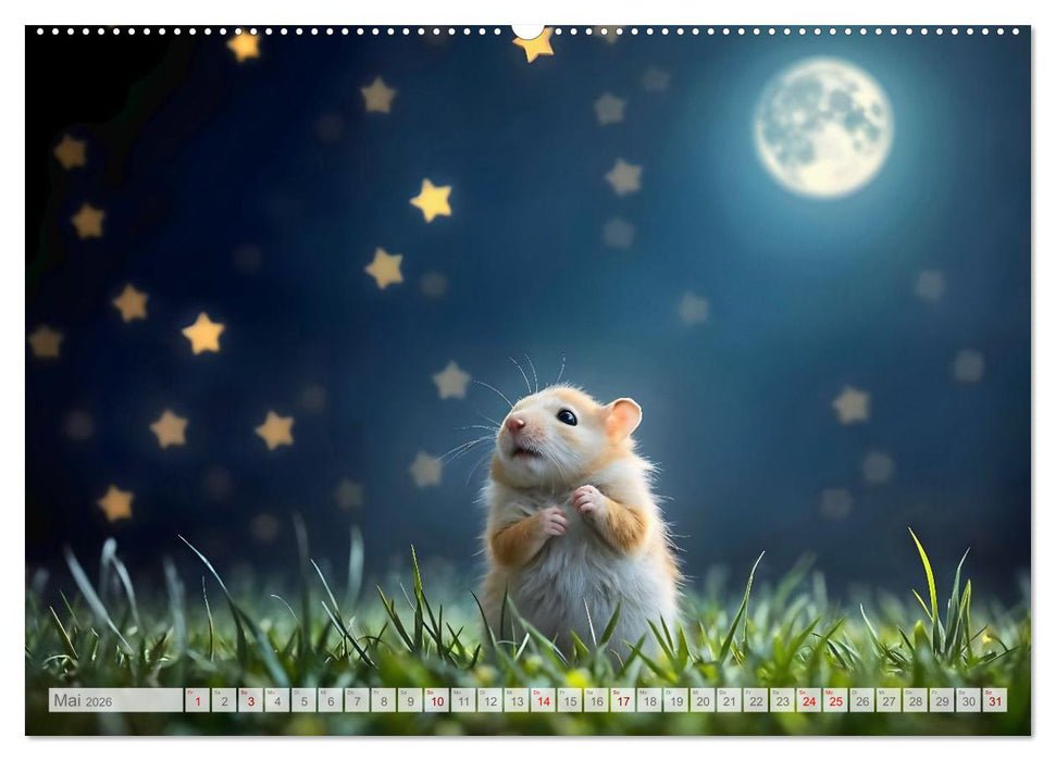 Es war einmal ein Hamster... Märchenhafte Abenteuer auf vier Pfötchen (CALVENDO Wandkalender 2026)