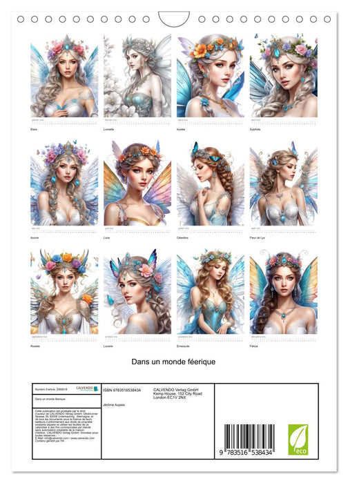 Dans un monde féerique (CALVENDO Calendrier mensuel 2026)