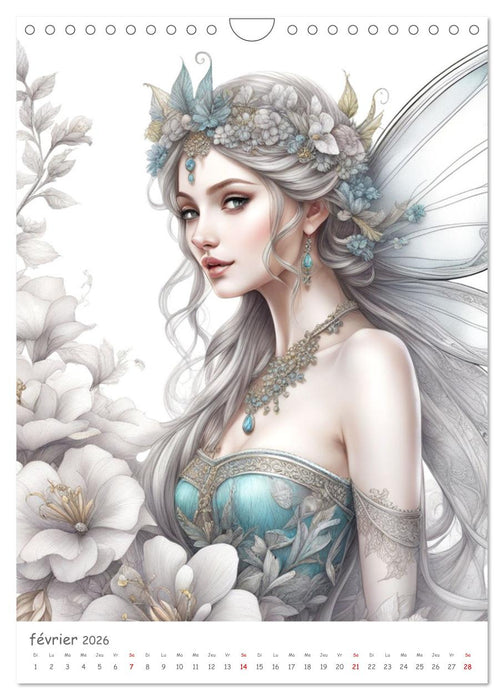 Dans un monde féerique (CALVENDO Calendrier mensuel 2026)