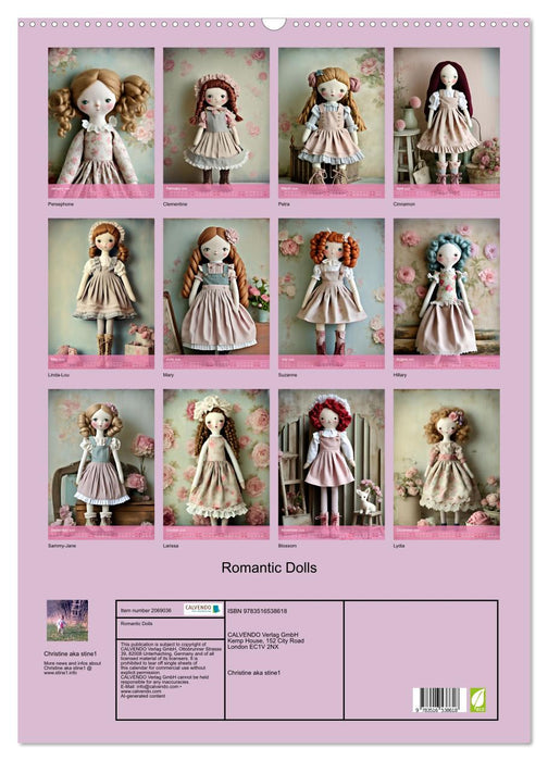 Romantic Dolls (CALVENDO Monthly Calendar 2026)