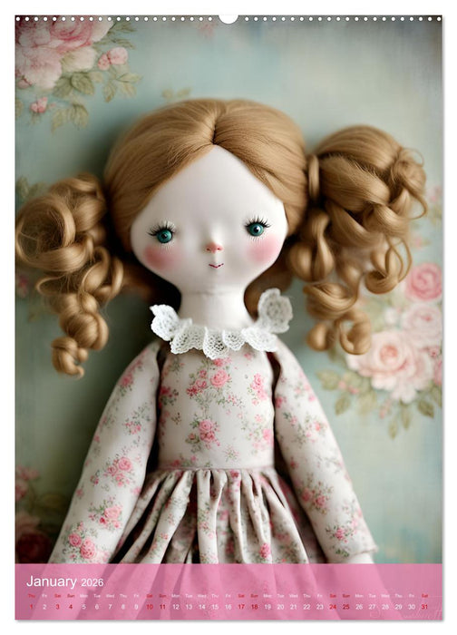 Romantic Dolls (CALVENDO Monthly Calendar 2026)