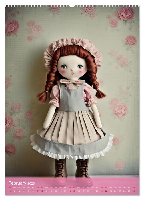 Romantic Dolls (CALVENDO Monthly Calendar 2026)