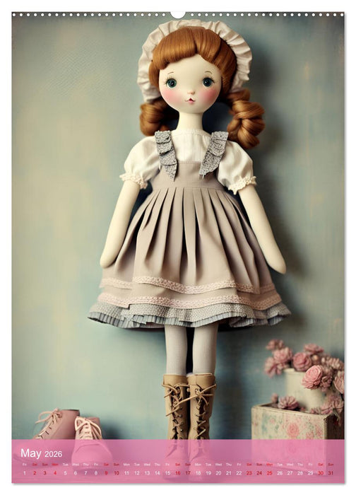 Romantic Dolls (CALVENDO Monthly Calendar 2026)