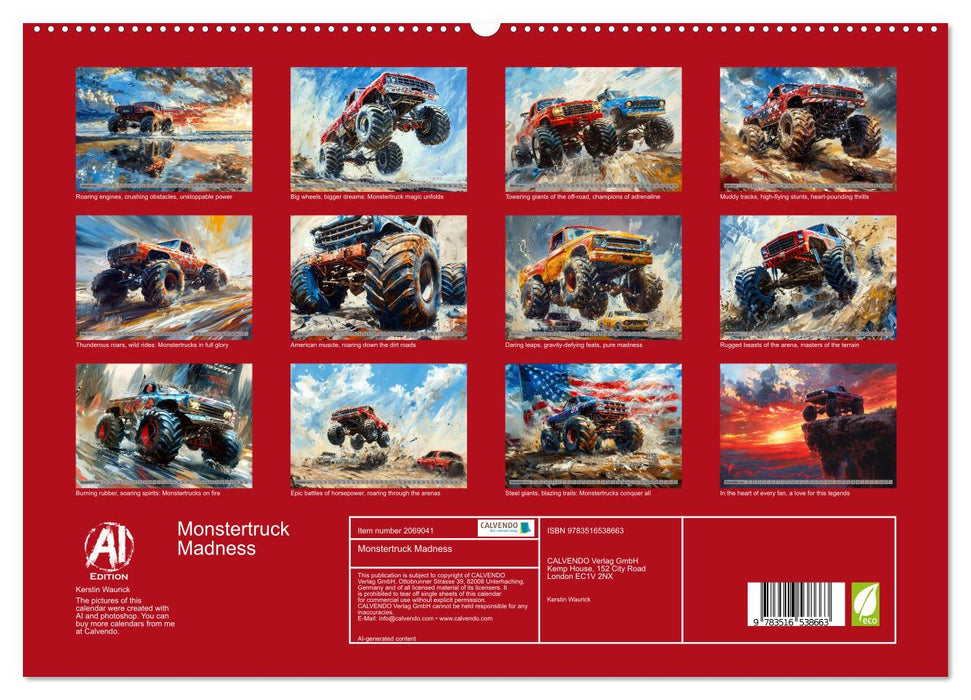 Monstertruck Madness (CALVENDO Premium-Calendar 2026)