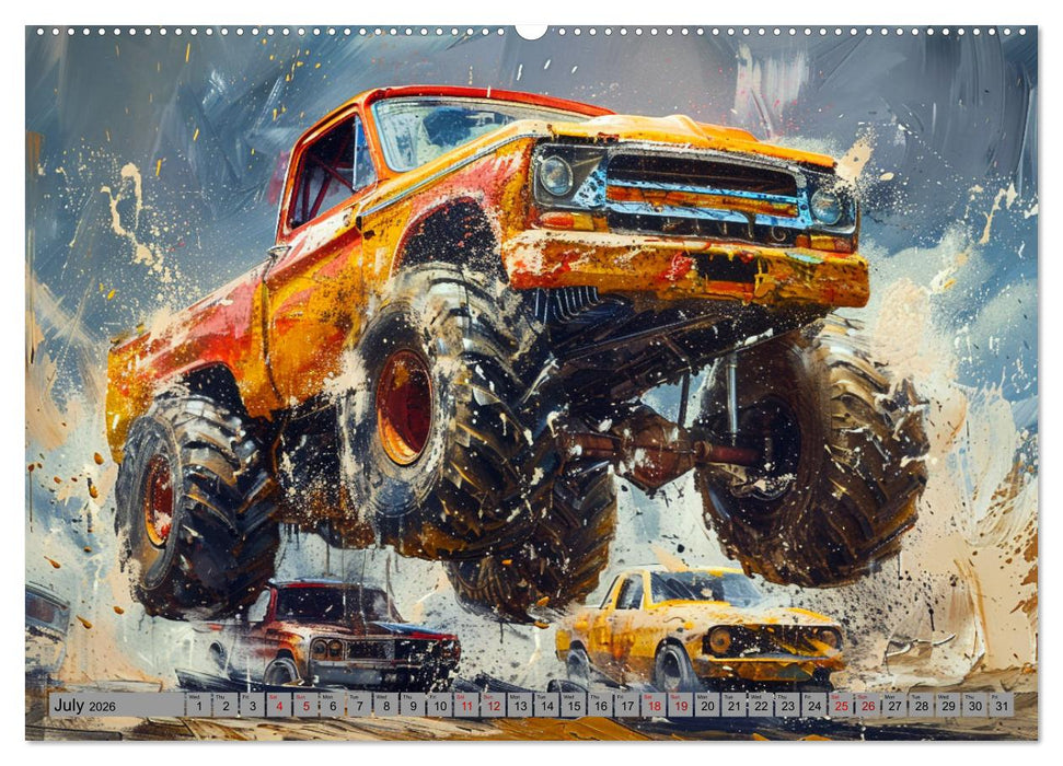Monstertruck Madness (CALVENDO Premium-Calendar 2026)