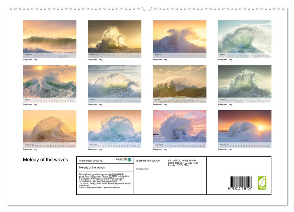 Melody of the waves (CALVENDO Premium-Calendar 2026)