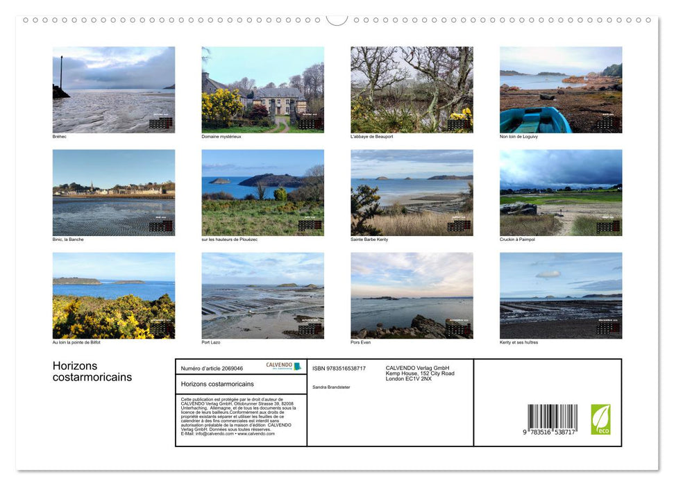 Horizons costarmoricains (CALVENDO Calendrier supérieur 2026)